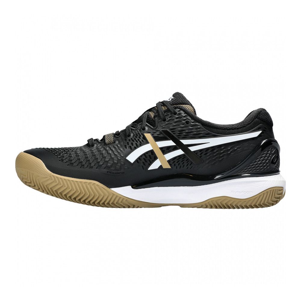 Asics GEL-RESOLUTION 9 CLAY - Chaussures de tennis Homme black/camel