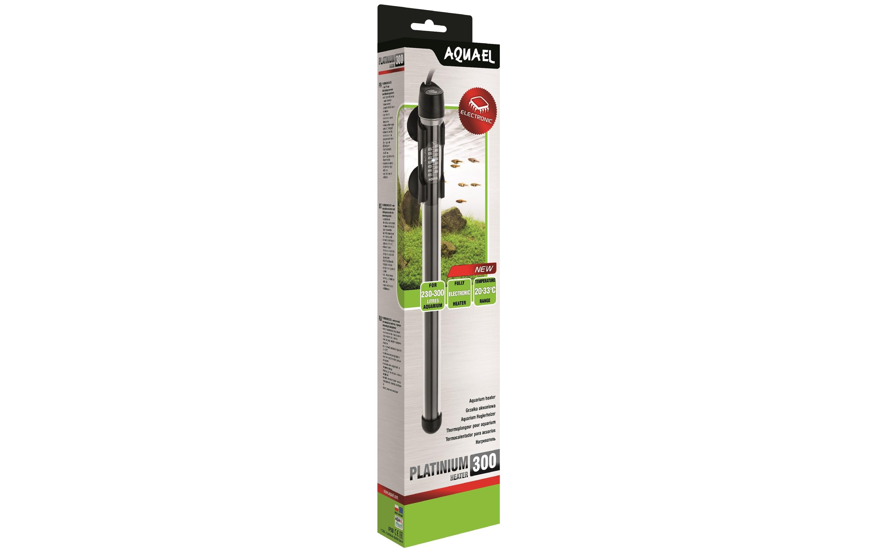 Platinium Heater 300 WGlas-Aquarienheizer mit elektronischem Thermostat