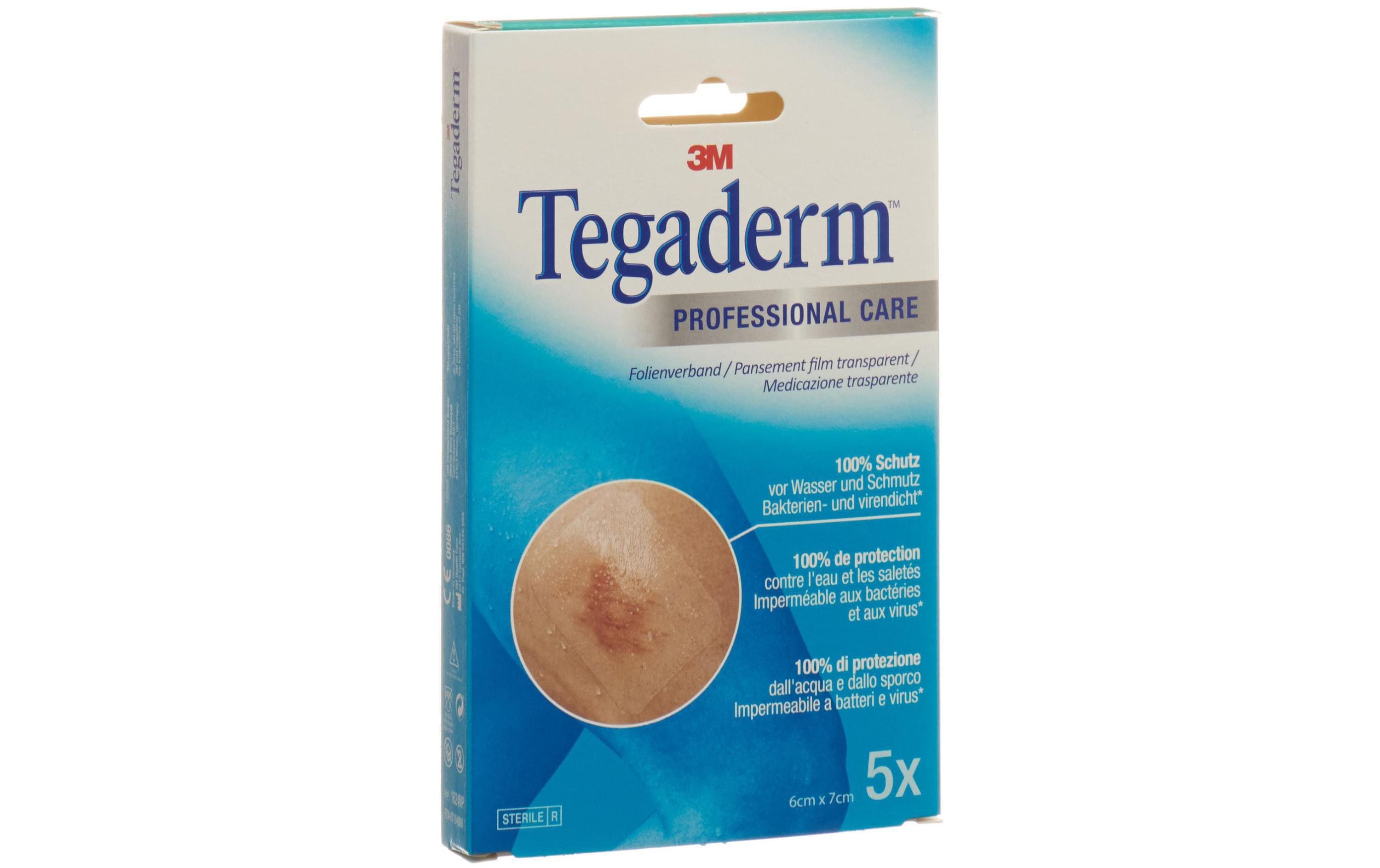 Wundpflaster Professional Care 6 x 7 cm 5 StückFolienpflaster transparent