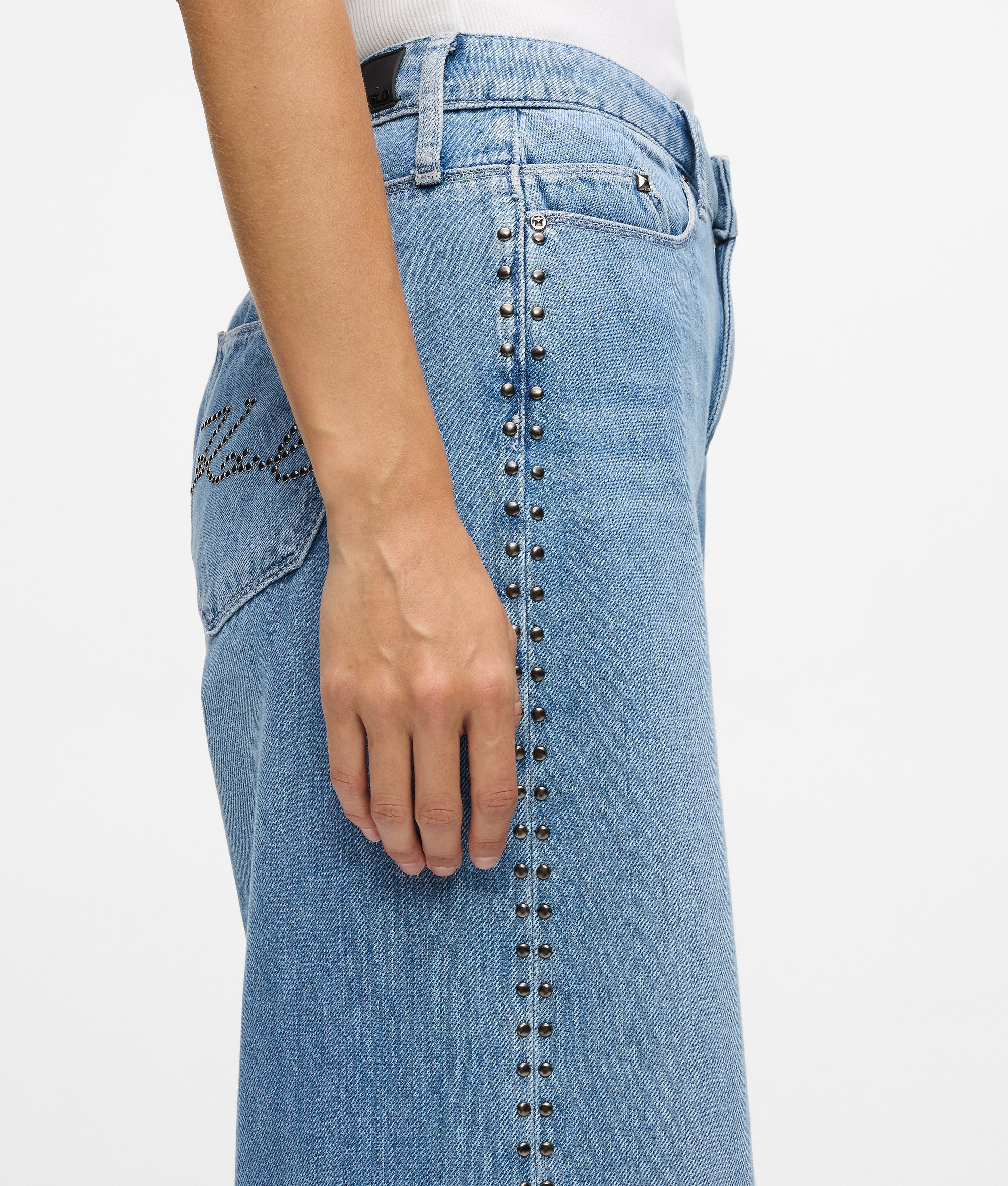 Signature jeans met studs