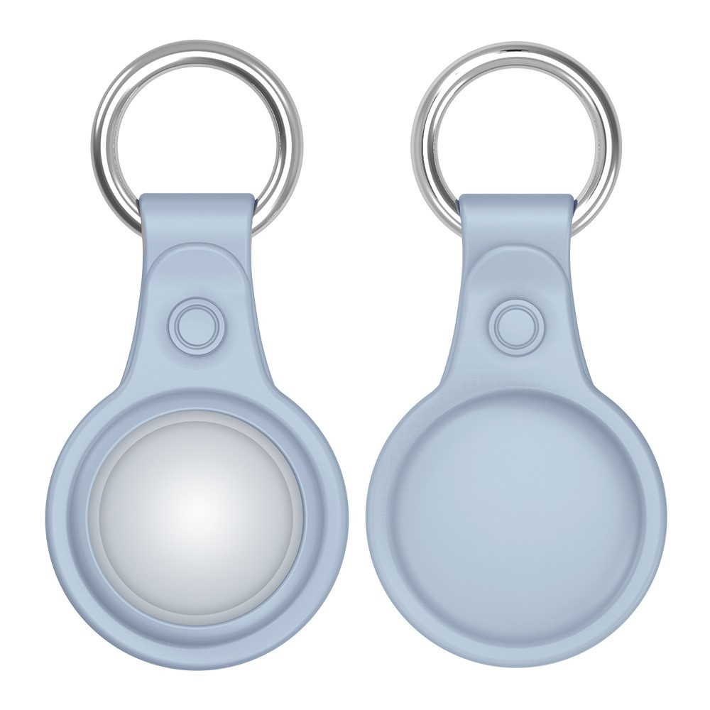 (4er Set) Apple AirTag Anhänger Silikon Case Hülle Schlüsselanhänger mit Schlüsselring