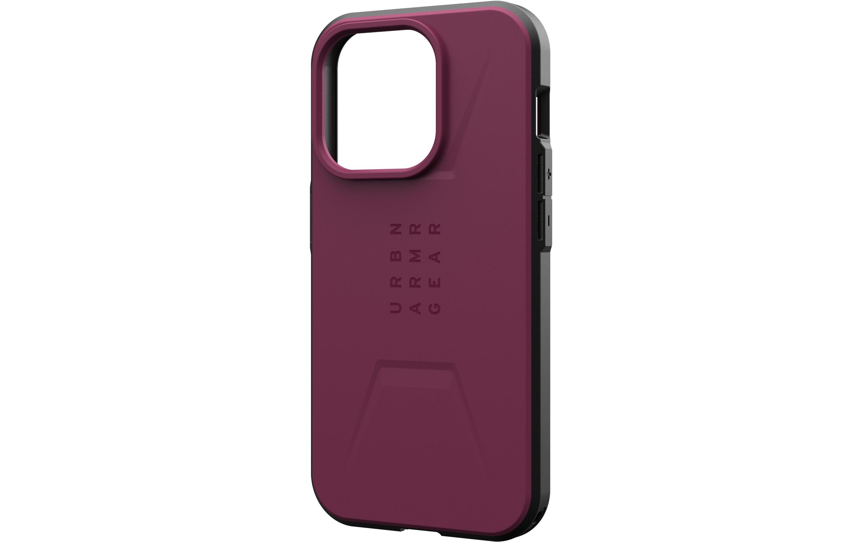 Back Cover Civilian Case iPhone 15 Pro BordeauxSchutzhülle für das Apple iPhone 15 Pro