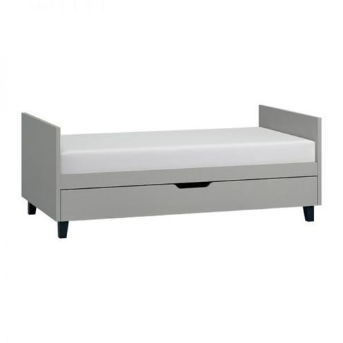 Chambre TRIO lit 70x140 commode armoire SIMPLE Gris - VOX