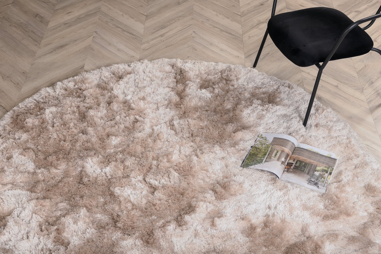 Shiva gulvteppe Teppe ø200, beige