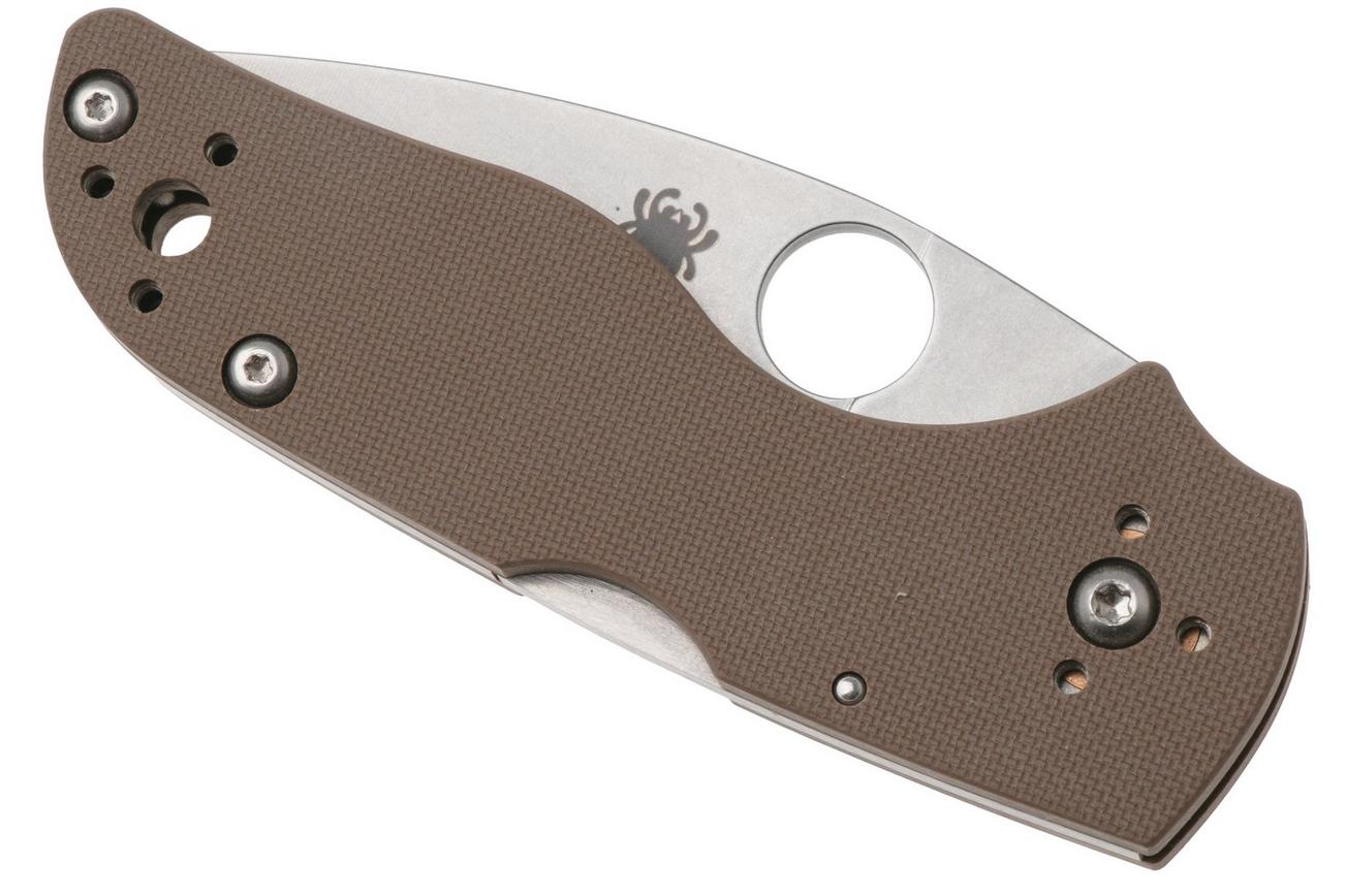 Spyderco Lil' Native CPM 15V Backlock C230MBGPBN15V Brown G10, Sprint Run zakmes