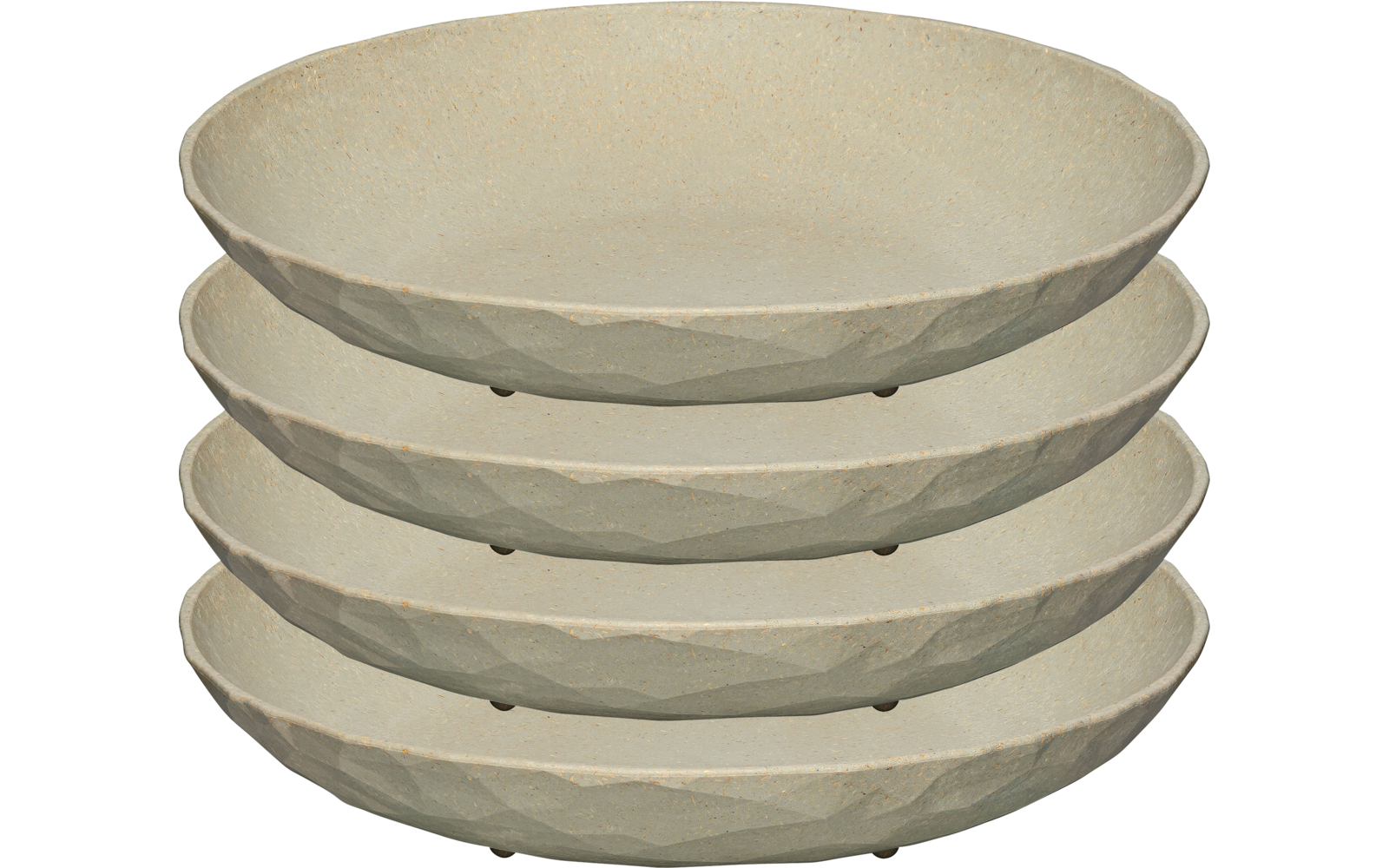 Koziol Club Plate Teller 220 mm 4-tlg. (tief) - Nature Coral
