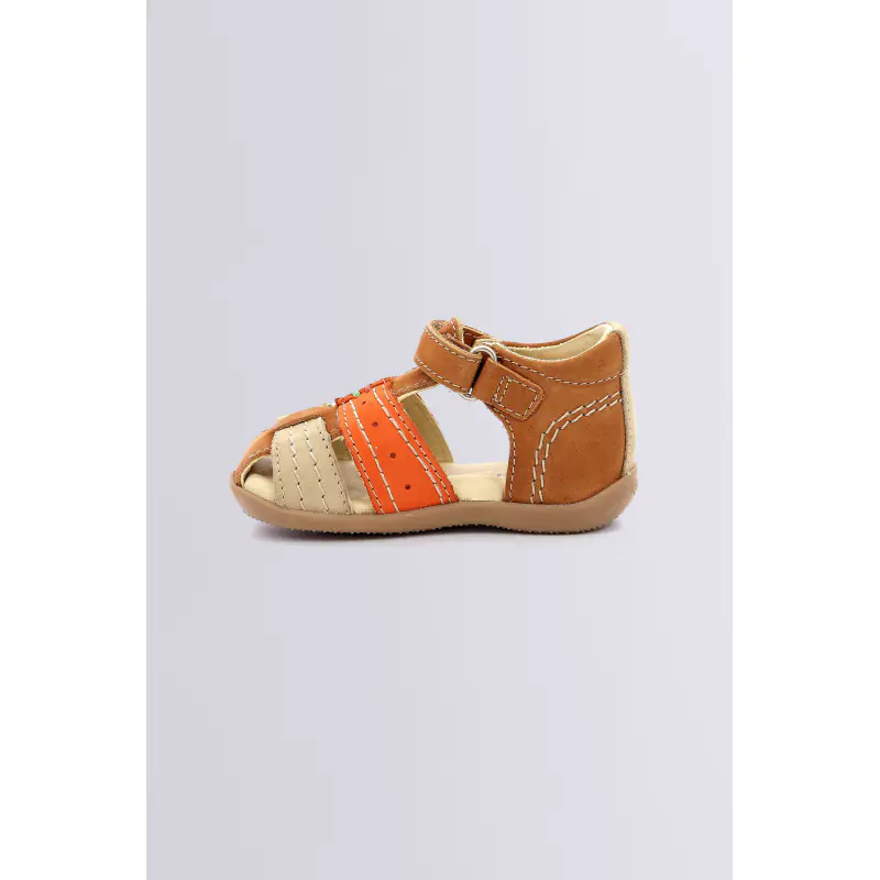 Bigbazar Camel orange SANDALES Cuir Garçon