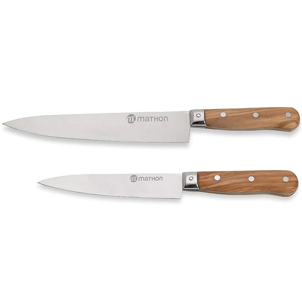 Lot de 2 couteaux Chef 15 et 20 cm Mathon