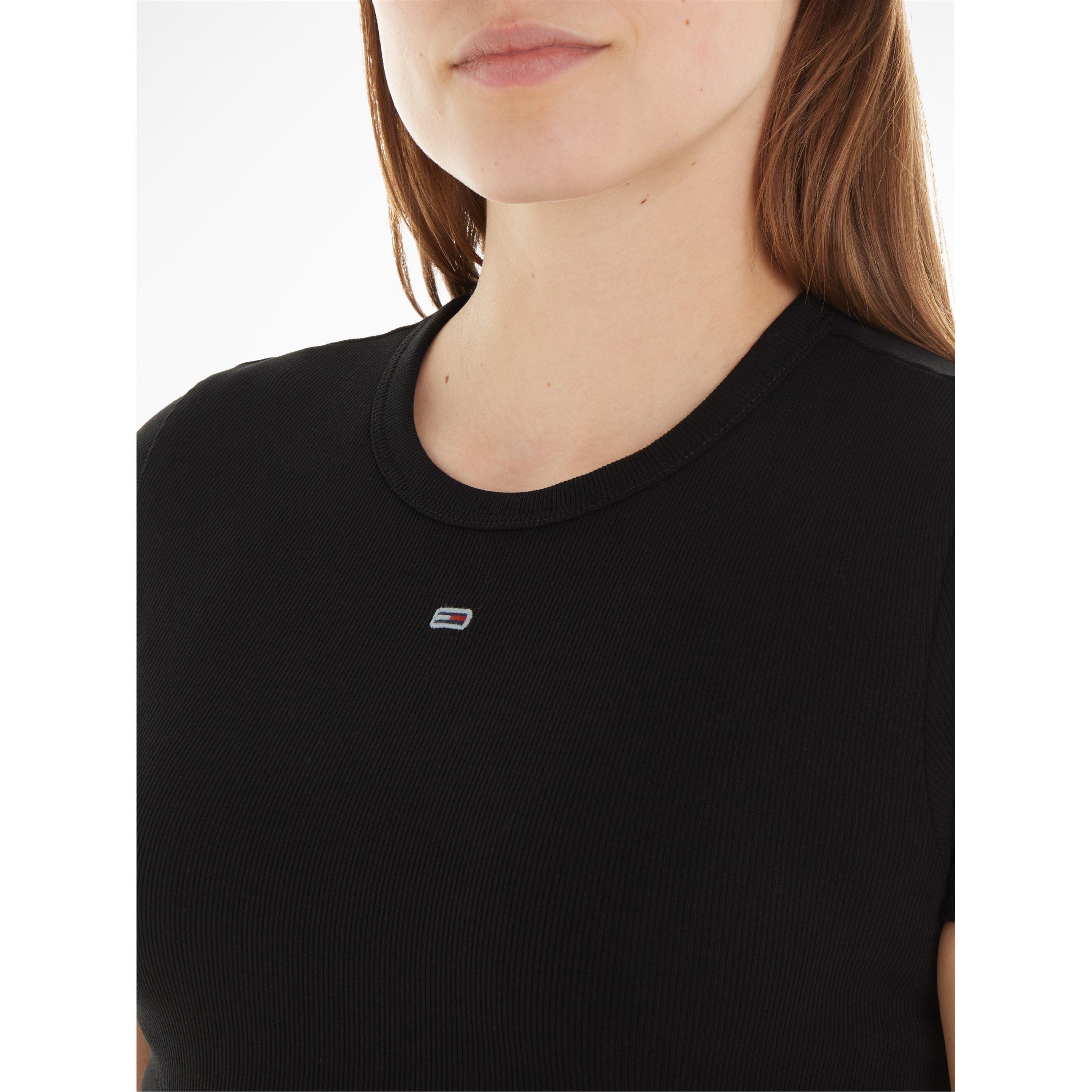 Tommy Jeans Short Sleeve Logo Ribbed T Shirt