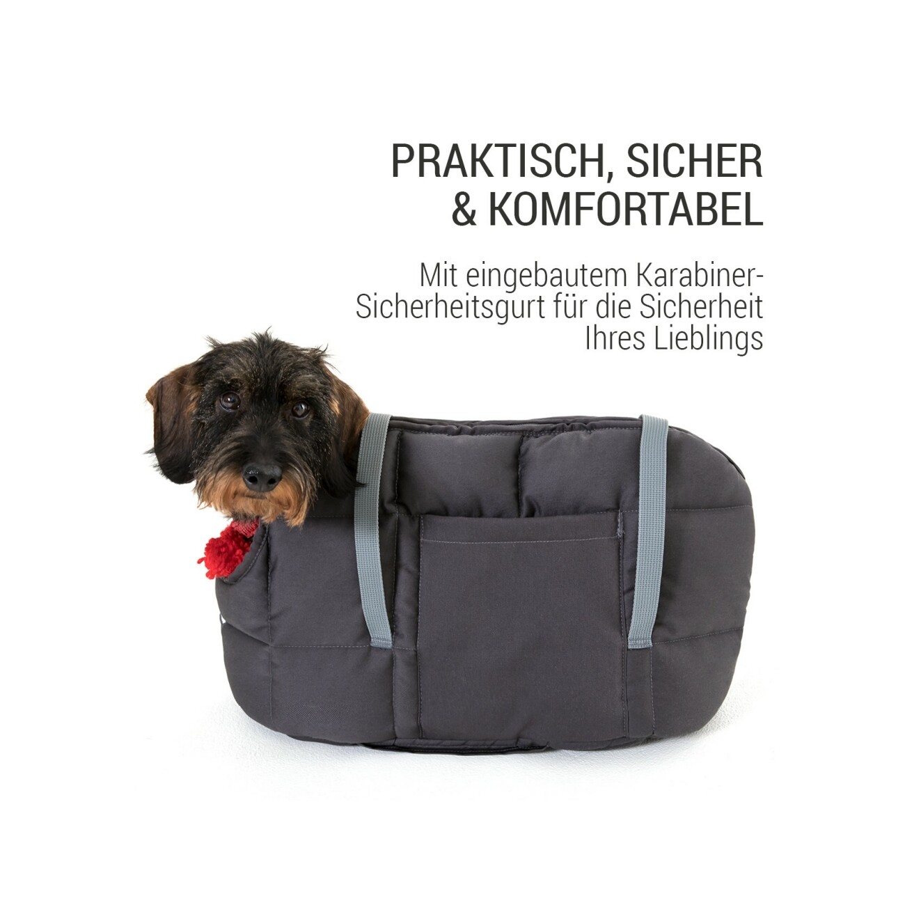 Doctor Bark Hundetragetasche grau S