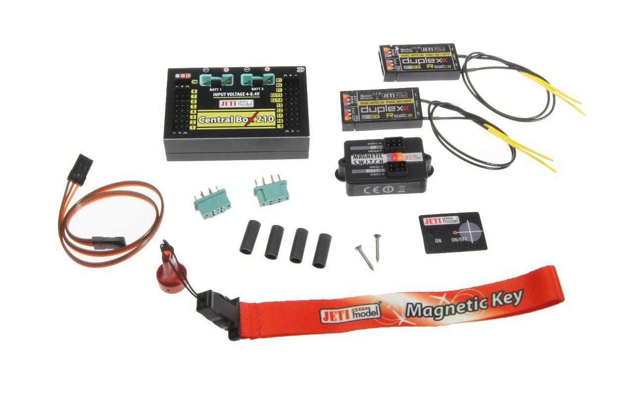 Akkuweiche Central Box 210 + 2x Rsat2 + Magentic SW<br>Akkuweiche