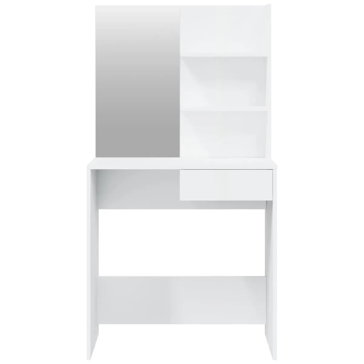 Helloshop26 Coiffeuse design - Blanc brillant