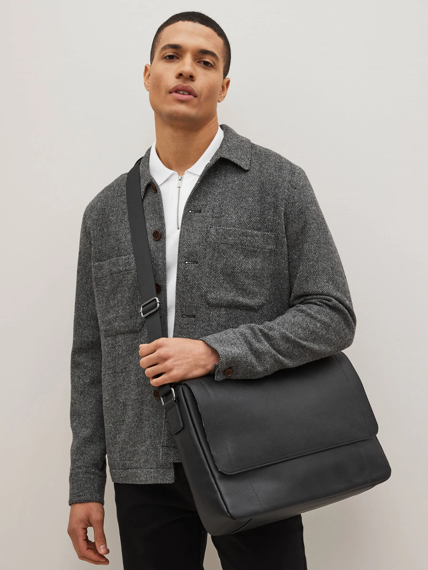 Zwart - Messenger-tas
