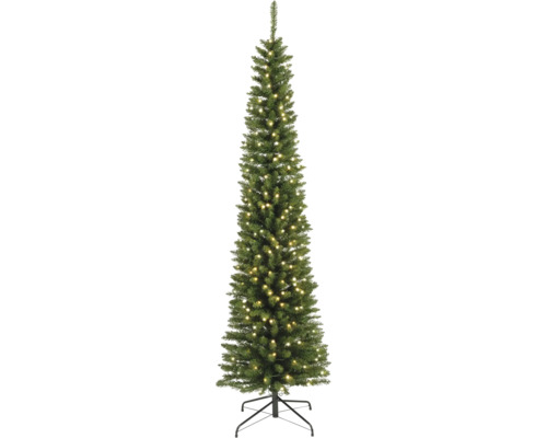 Everlands kunstkerstboom, verlicht, D 70 cm, H 240 cm, groen