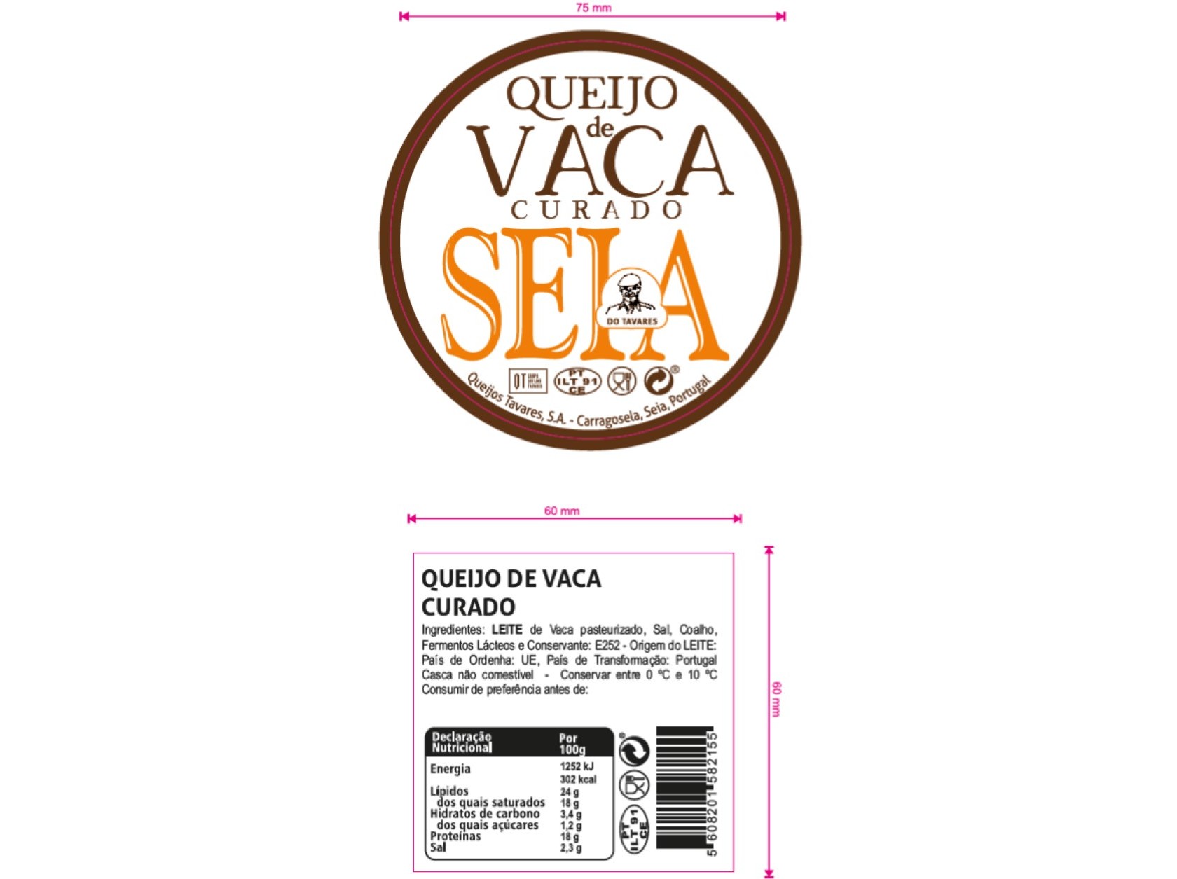 QUEIJO SEIA VACA PEQUENO TAVARES UN