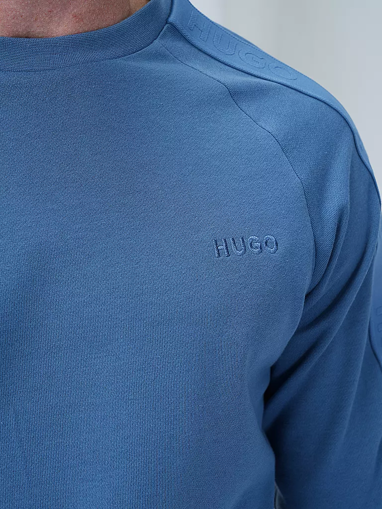 HUGO Loungewear Pullover blau