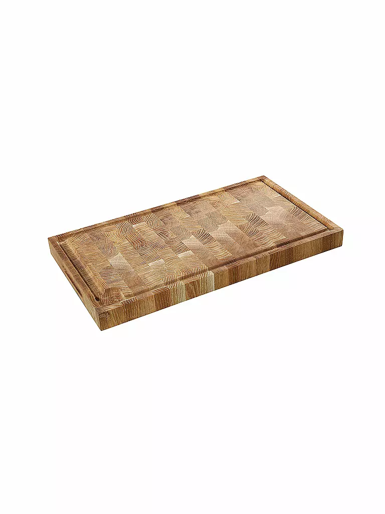 ZASSENHAUS Hackblock aus Stirnholz Eiche 54x30cm braun