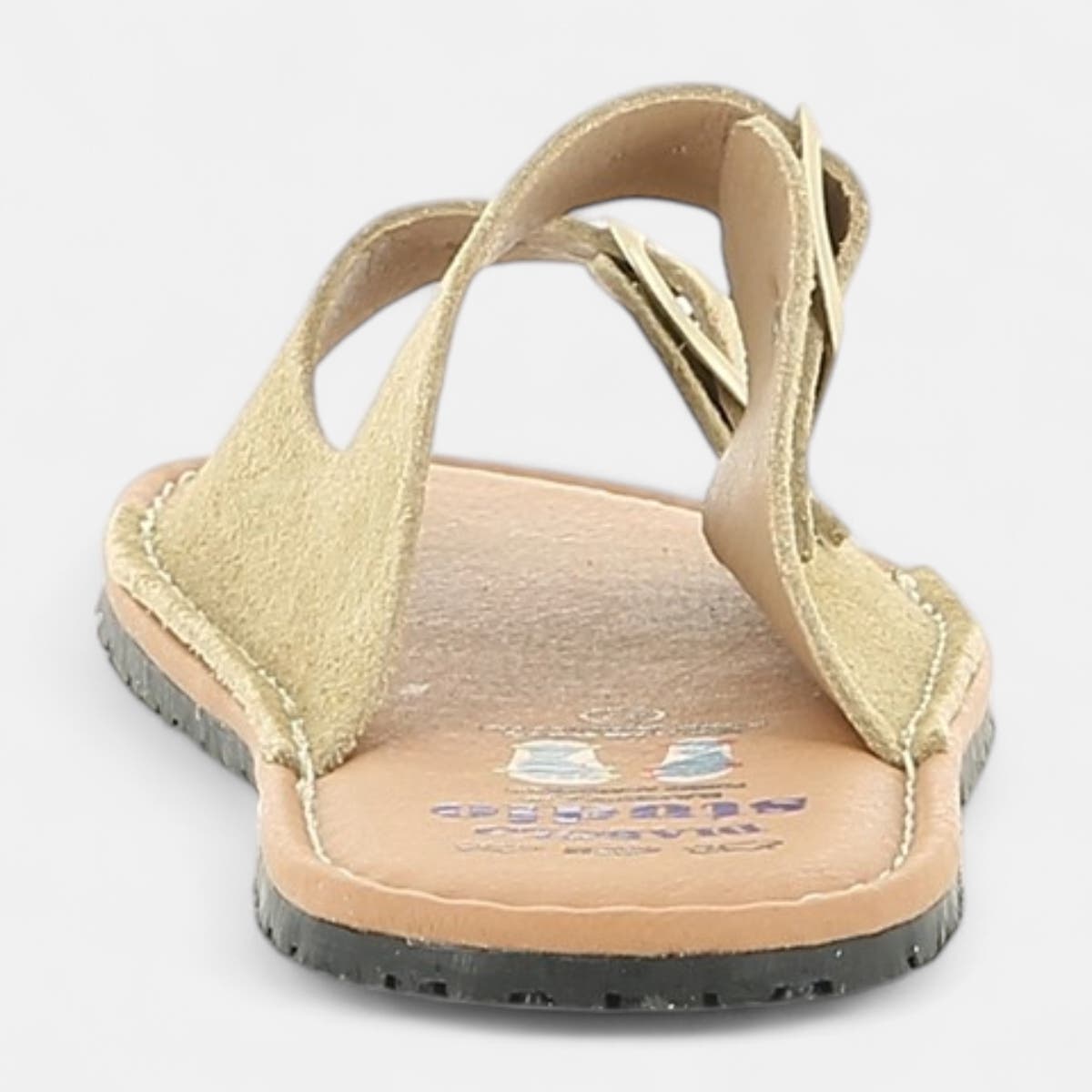 Mules Femme en cuir beige