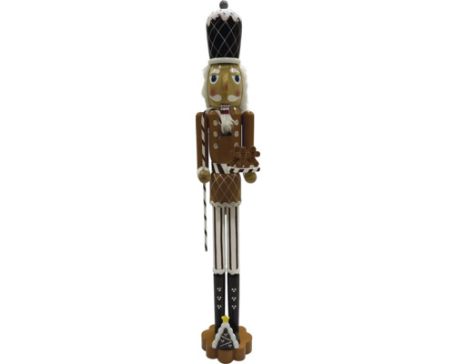 Decoratief figuur Lafiora notenkraker bruin H 85 cm