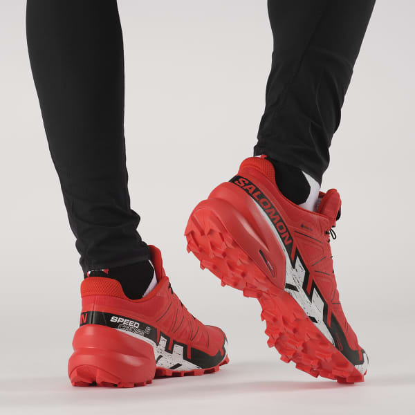 Chaussure trail SALOMON SPEEDCROSS 6 GORE-TEX FIERY RED/BLACK/WHITE