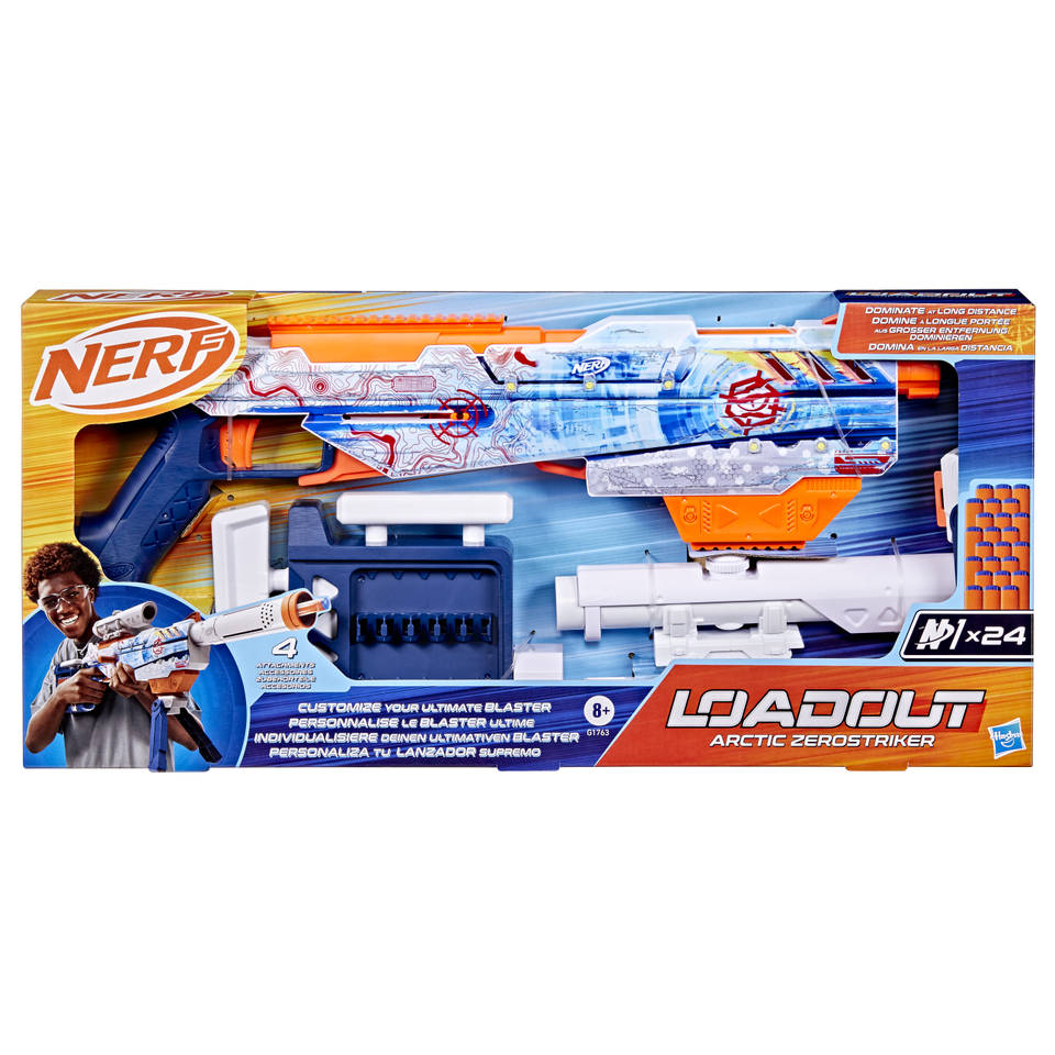 NERF Loadout Arctic Zerostriker blaster