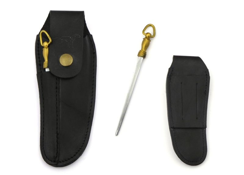 Etui noir pour Couteau Laguiole avec fusil