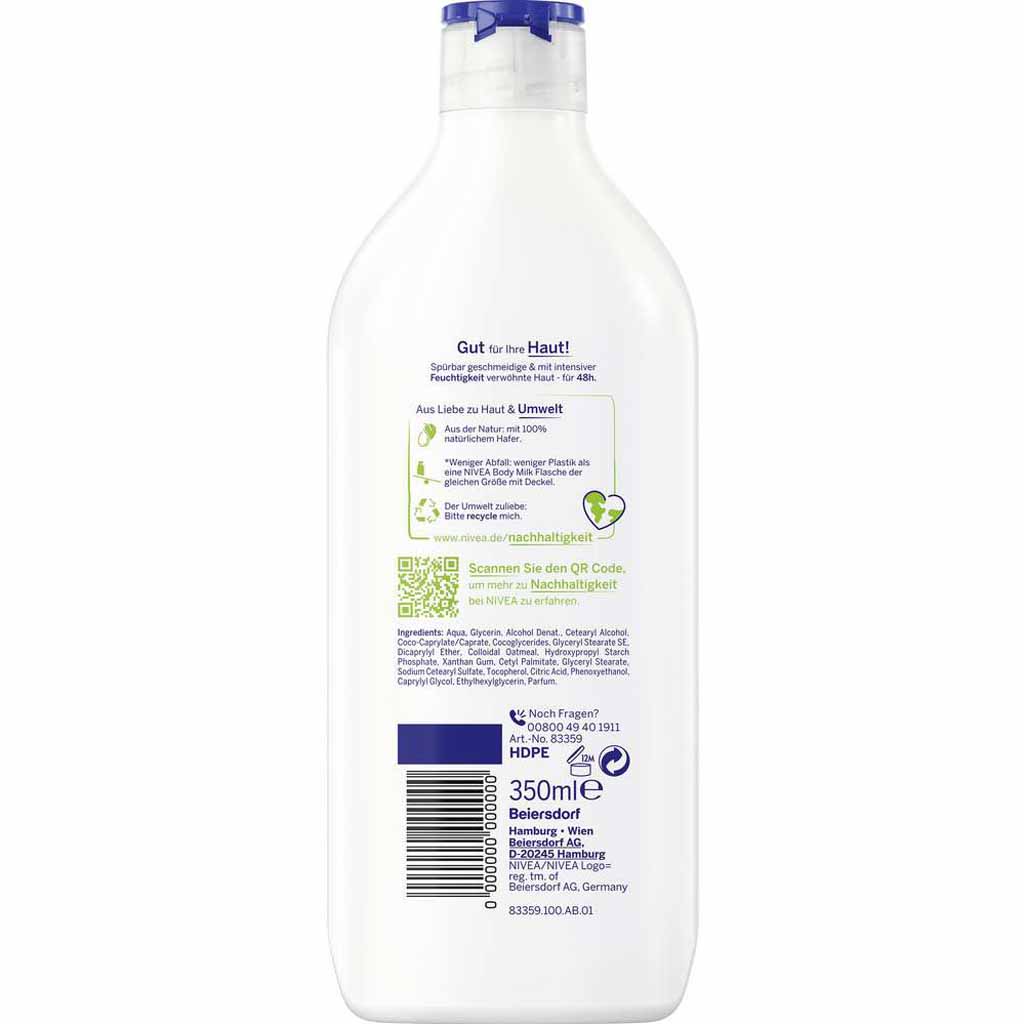 6x Nivea Body Lotion Natural Balance Hafer á 350ml=2100ml MHD:1.1.28