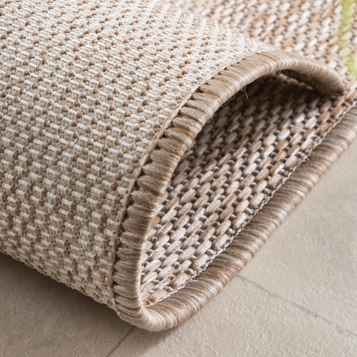 In- & Outdoor loper - Sierra Border Creme/Beige
