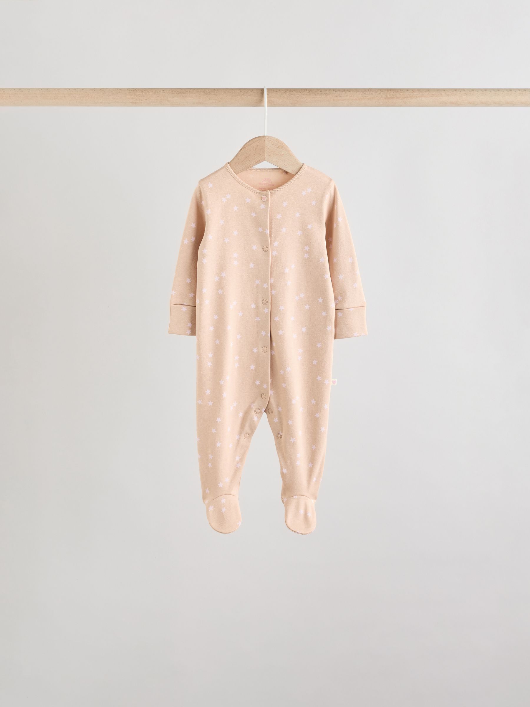 Roze - 7 Pack Baby slaappakken (0mnd-3jr)