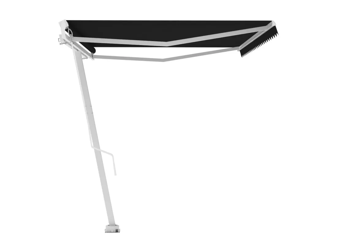 Auvent manuel rétractable sur pied 500x300 cm Anthracite