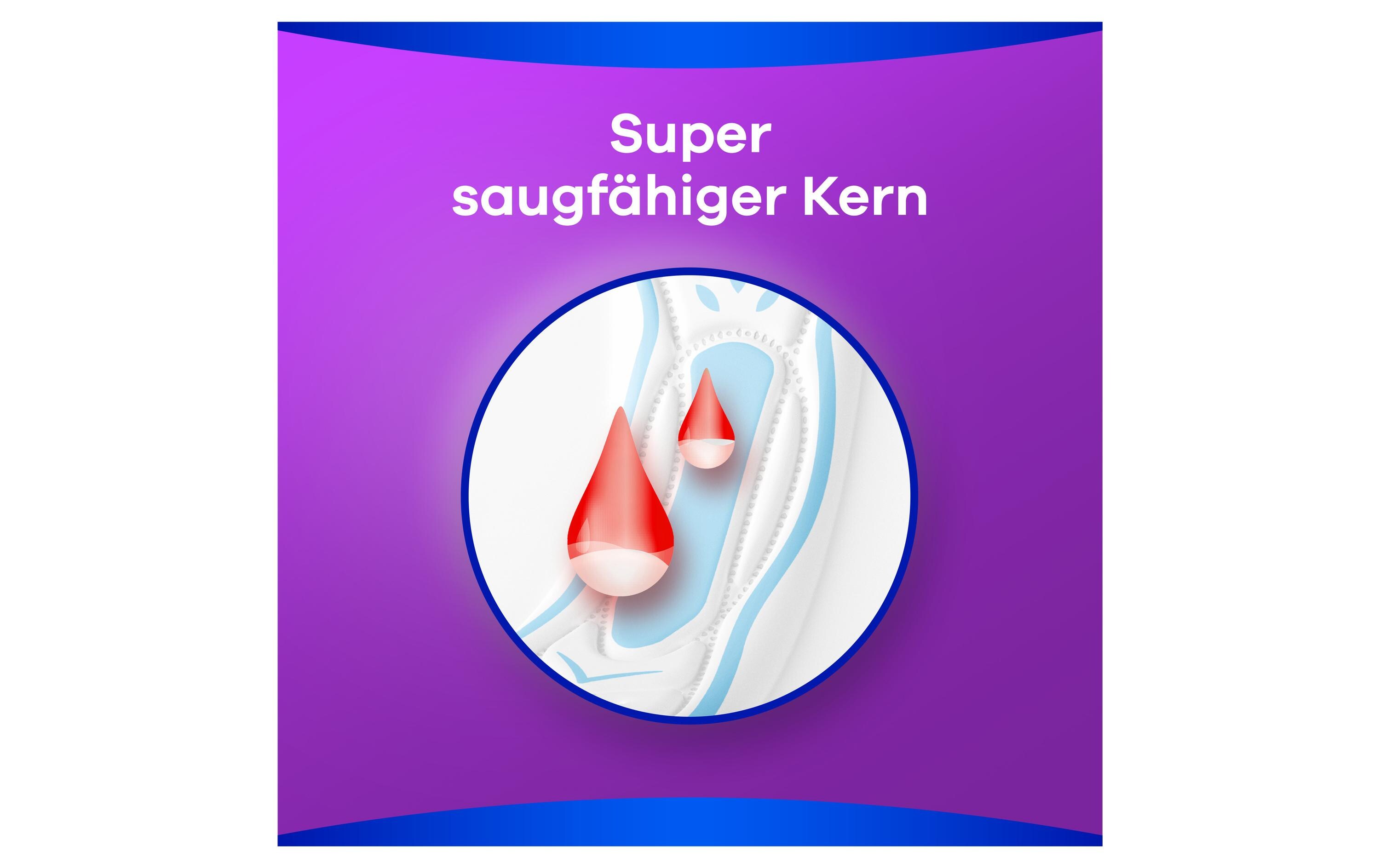 Binde mit Flügeln Maxi Long 14 StückHochwertige Binden mit saugfähigem Kern