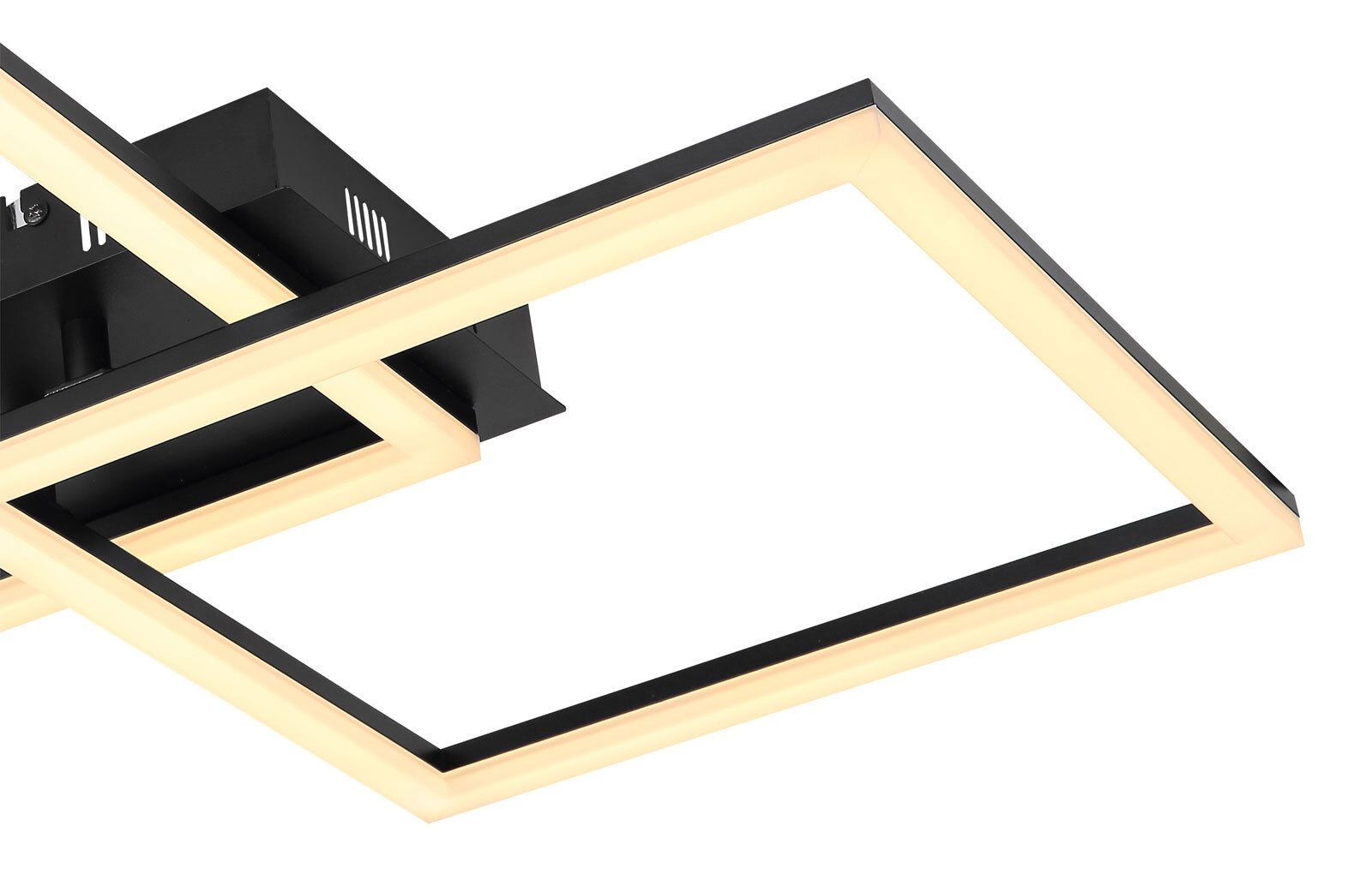 TINY Deckenlampe schwarz 67246-36, B/H/T: 47 x 5,8 x 47 cm, Kunststoff, Metall