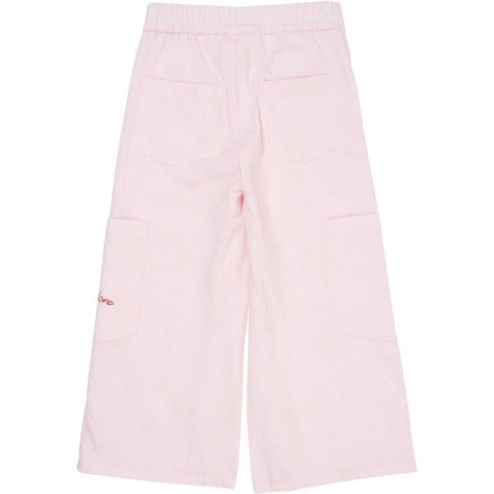 Køb COPENHAGEN COLORS Ballerina Stripe Striped Wide Bukser m. Lommer