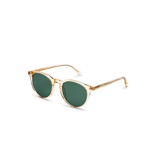 MessyWeekend Depp Solbriller, Green/Champagne
