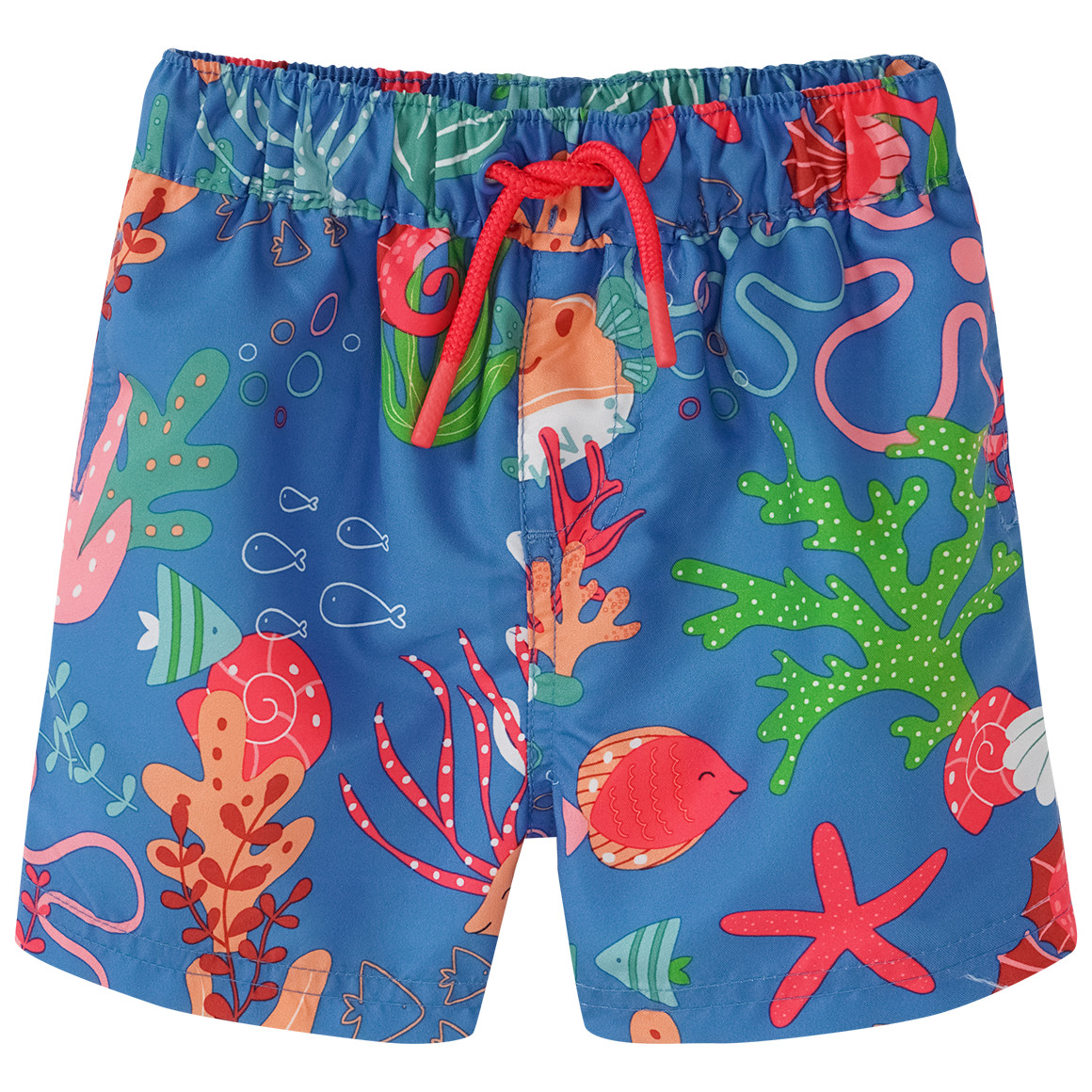 Famy Baby Badeshorts mit Meerestieren blau / bunt