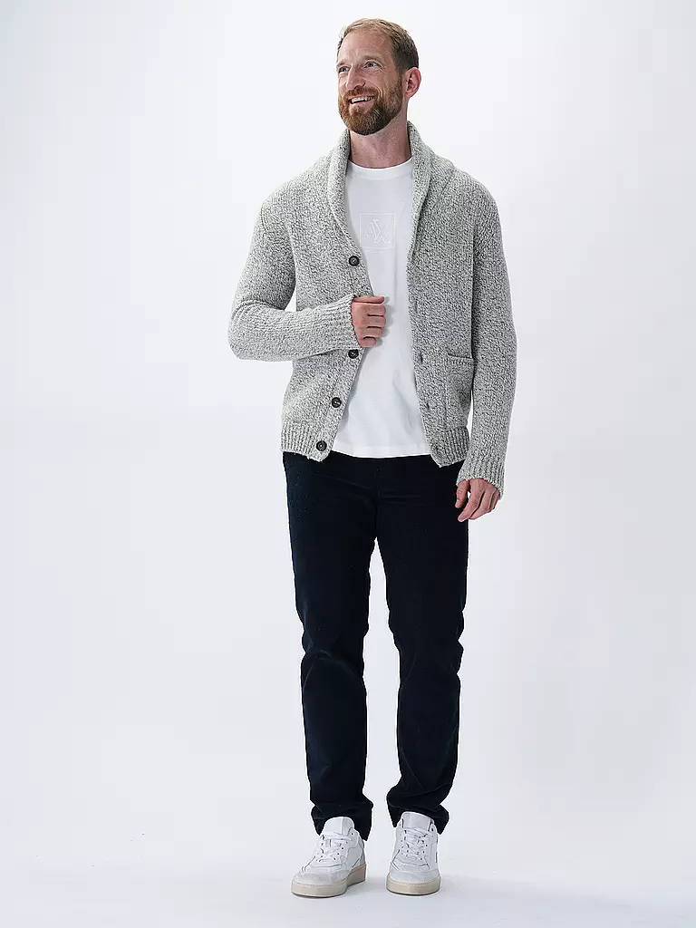 ELEVENTY Kaschmir Strickjacke hellgrau