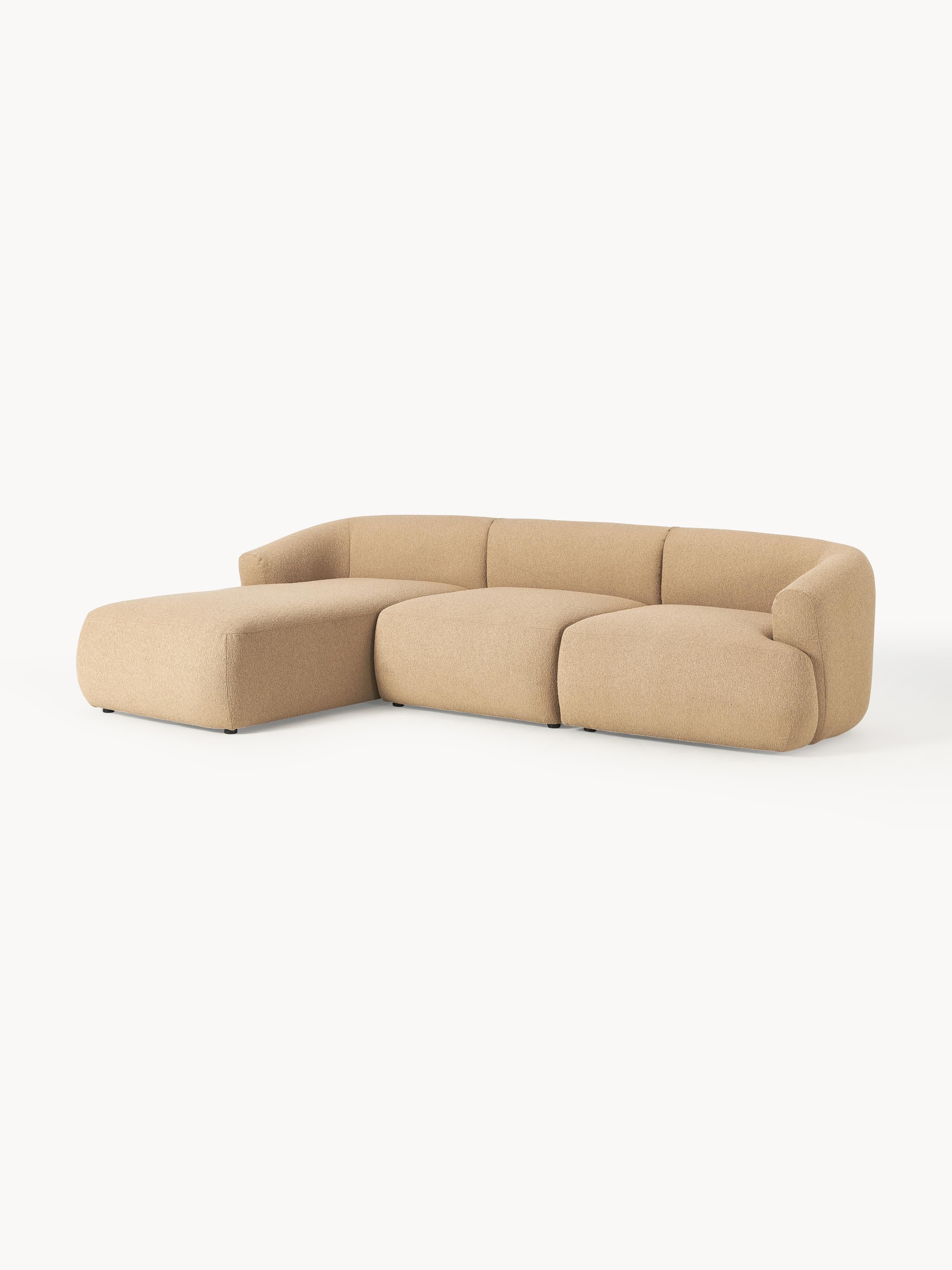 Modulaire bouclé hoekbank Sofia (3-zits)