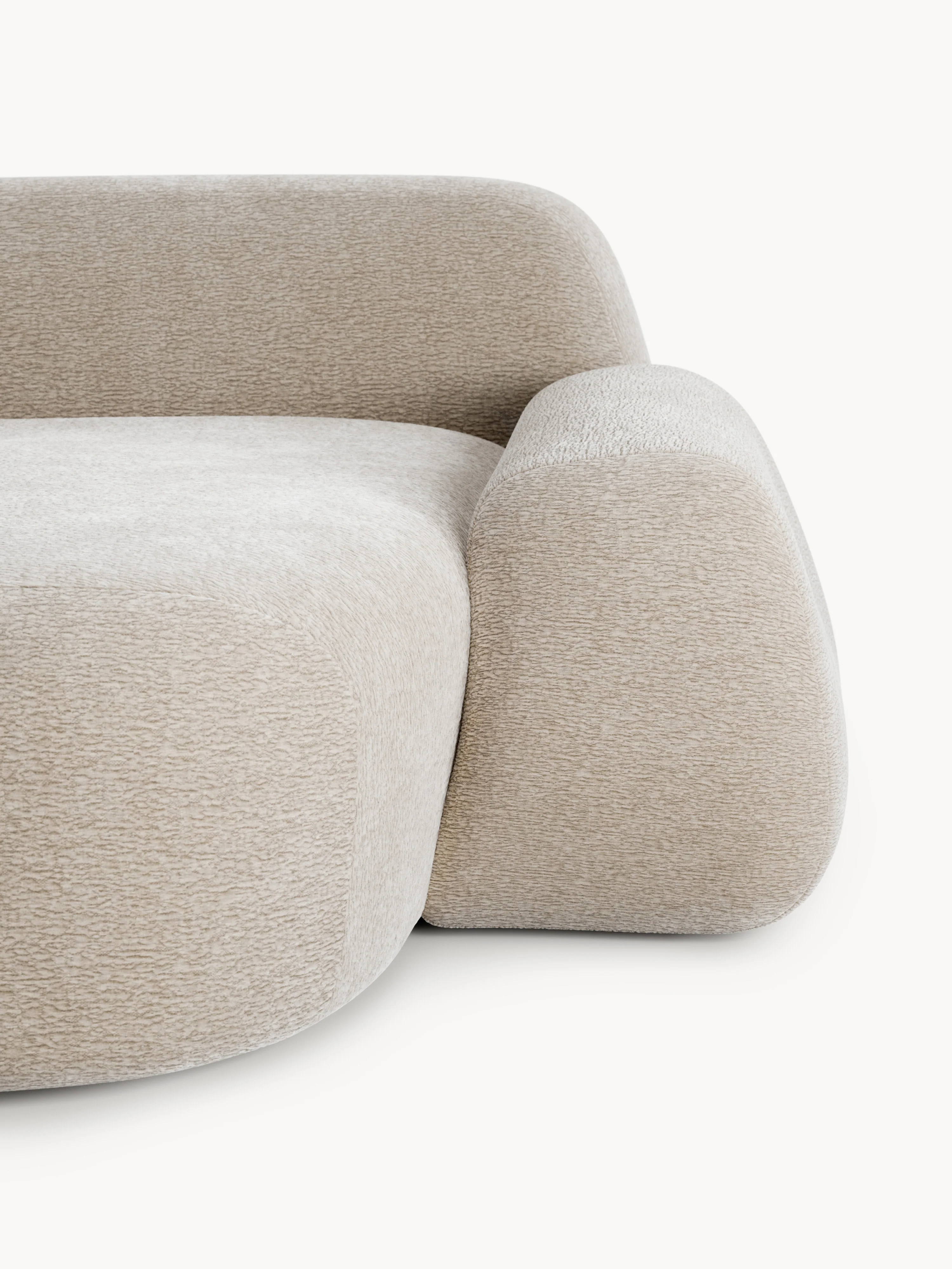 Modulaire hoekbank Wolke (4-zits) met chaise longue