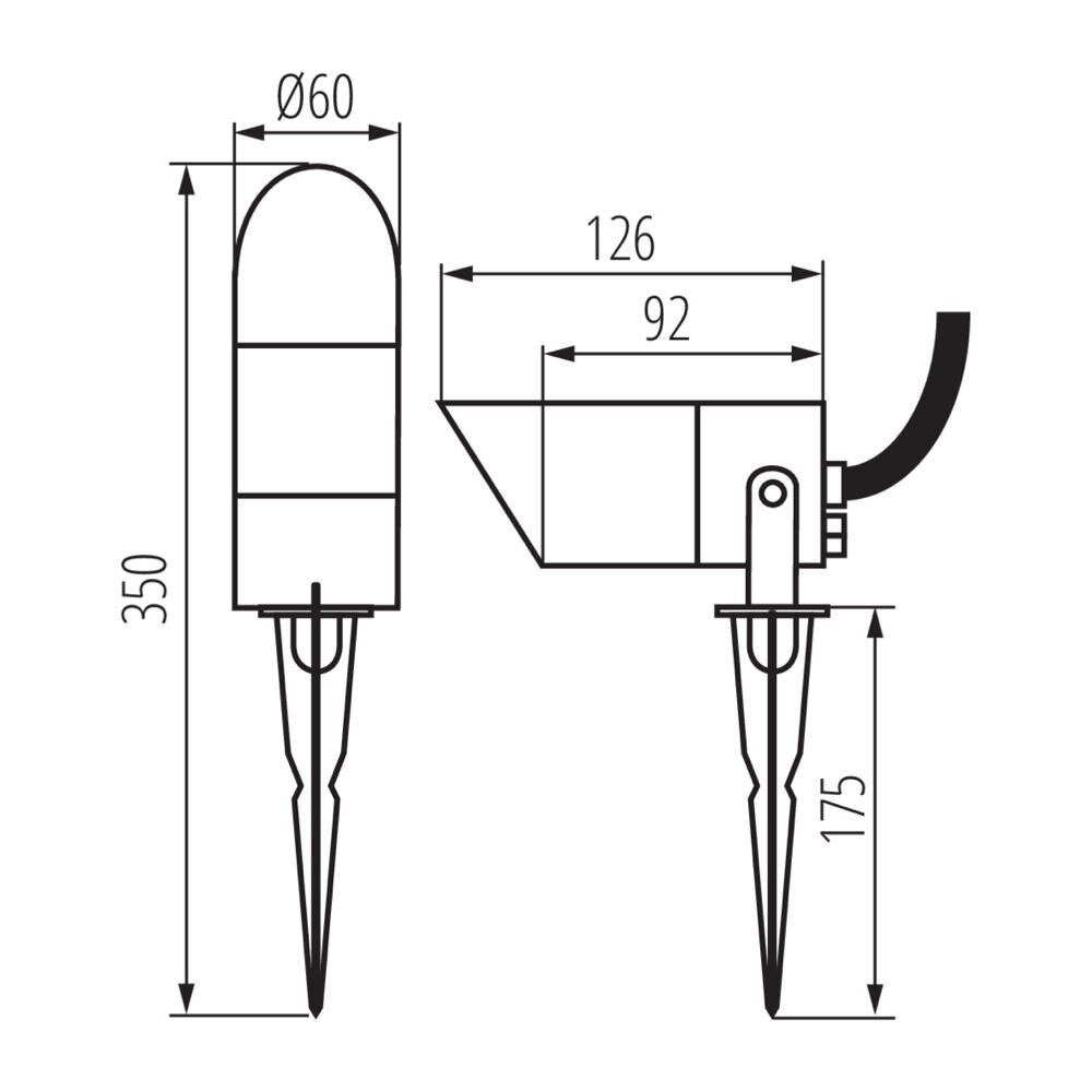 LED grondspot Griblo in antraciet GU10 IP65