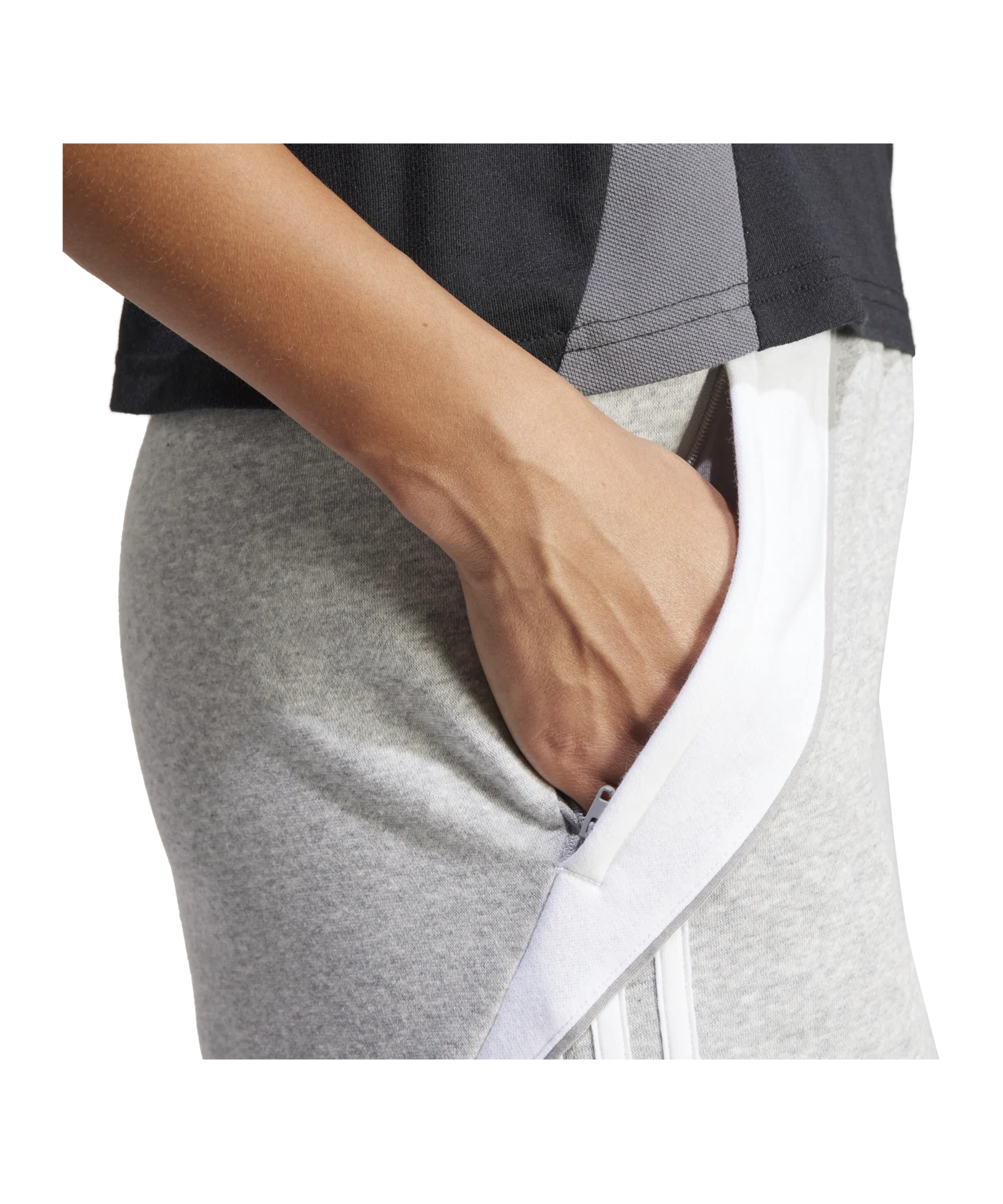adidas Tiro 24 Short Damen Grau Weiss