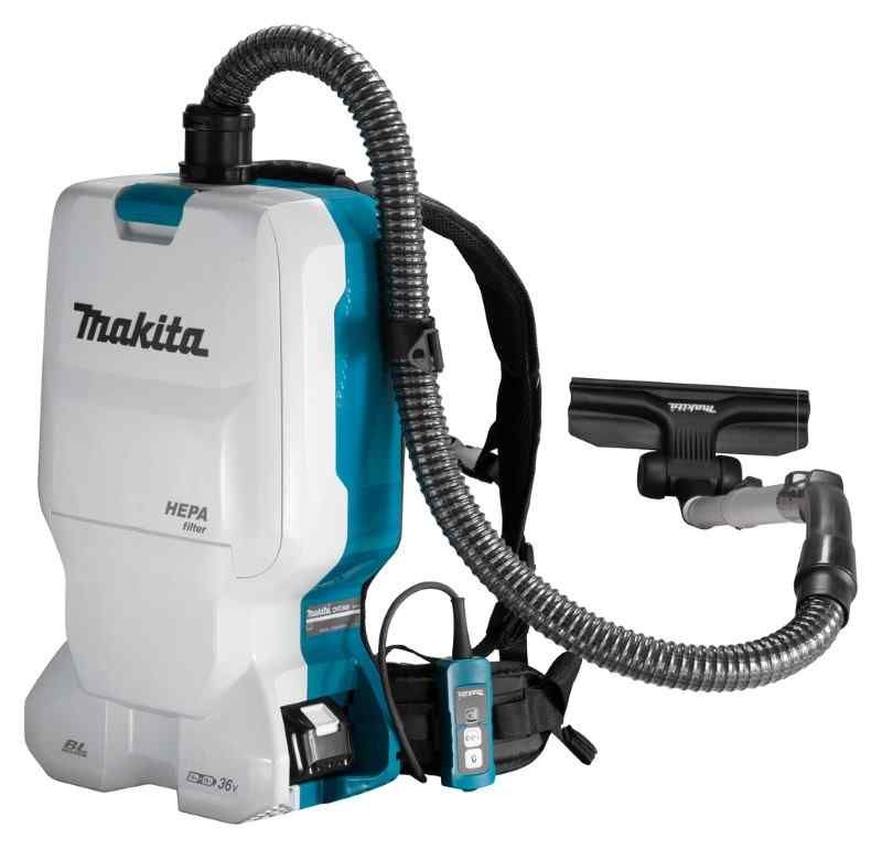 Makita DVC660PT2 2x18V Li-ion accu rugstofzuiger voor schoonmaak set (2x5.0Ah)