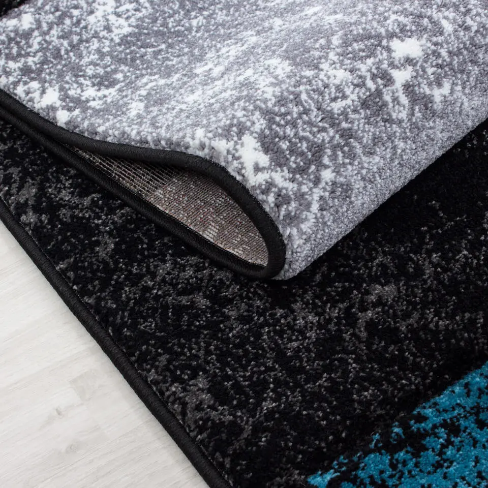 Modern Vloerkleed Basic Rood/Grijs - Laagpolig Tapijt 240x340 cm
