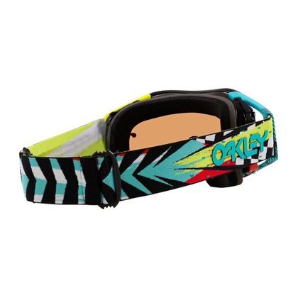Masque cross Oakley AIRBRAKE MX JEFFREY HERLINGS SIGNATURE ECRAN IRRIDIUM 2024 - Bleu / Noir