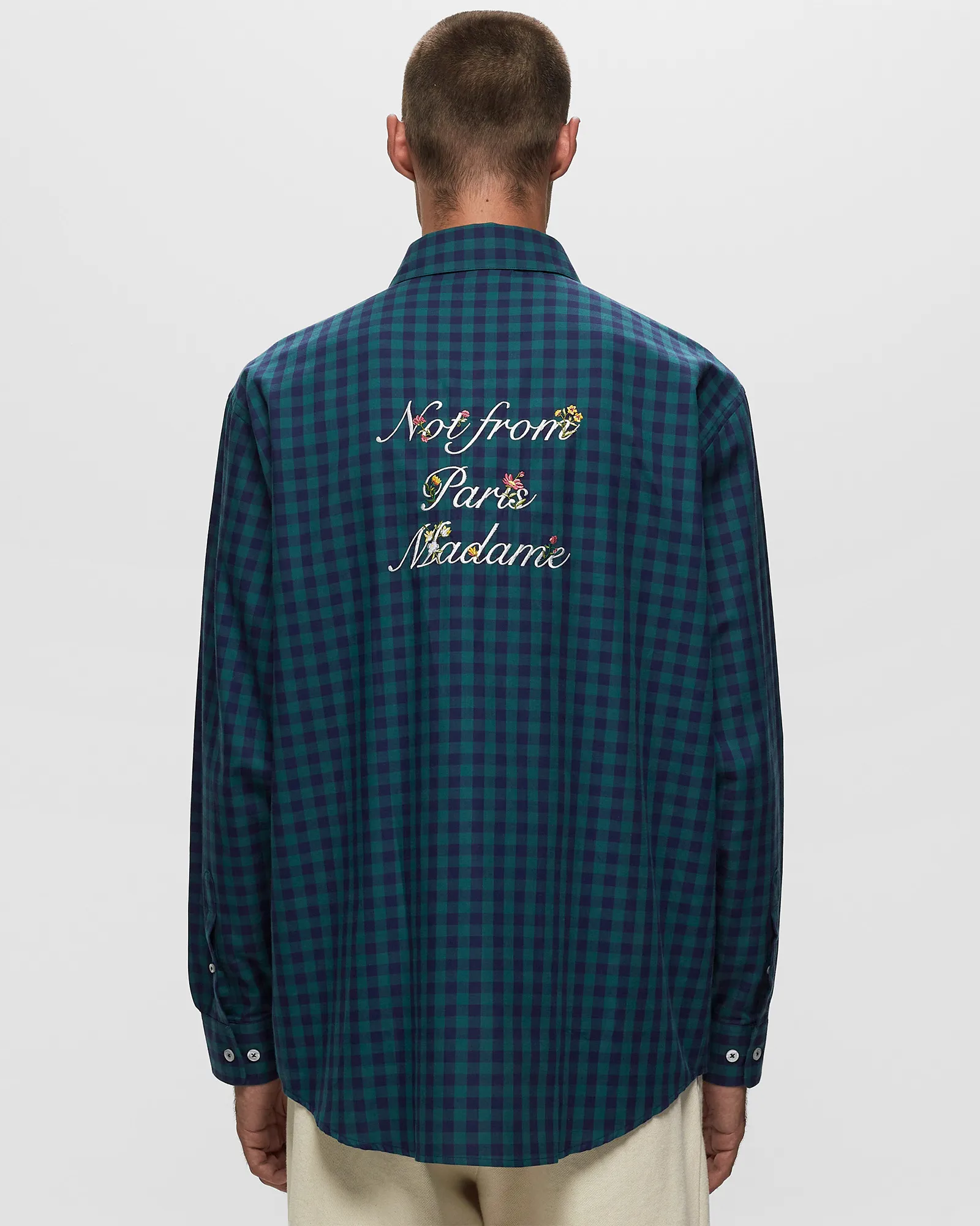 Drôle de Monsieur La Shirt Slogan Fleurs