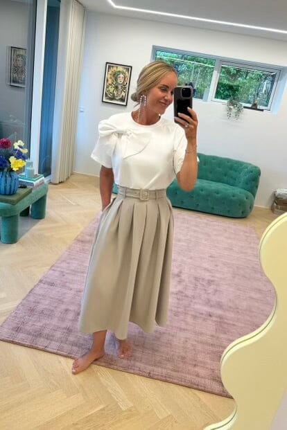Valentin Studio Bow T-shirt white