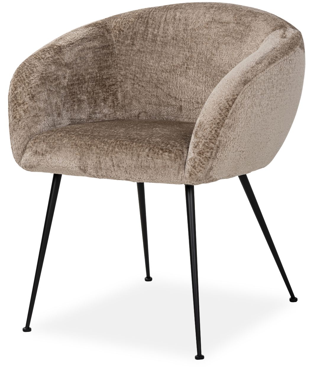 Eetkamerstoel S4722 Taupe Chenille Ruby B66 x D65 x H77 cm