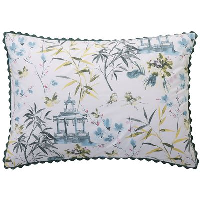 Linge de lit percale décor asiatique