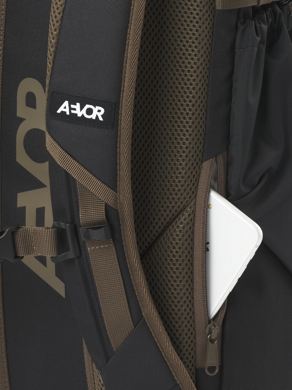 AEVOR Roll Pack Backpack black olive