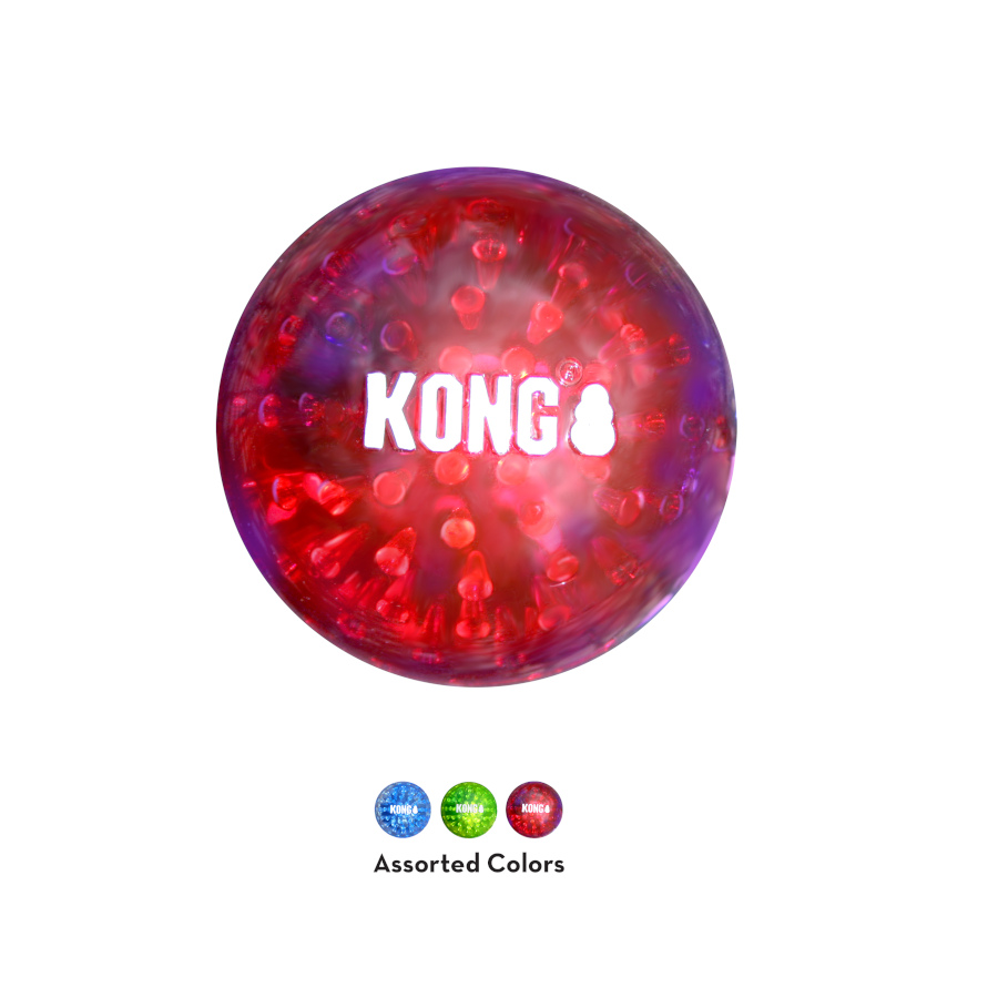 Bola Kong Squeezz Geodz com apito para cães
