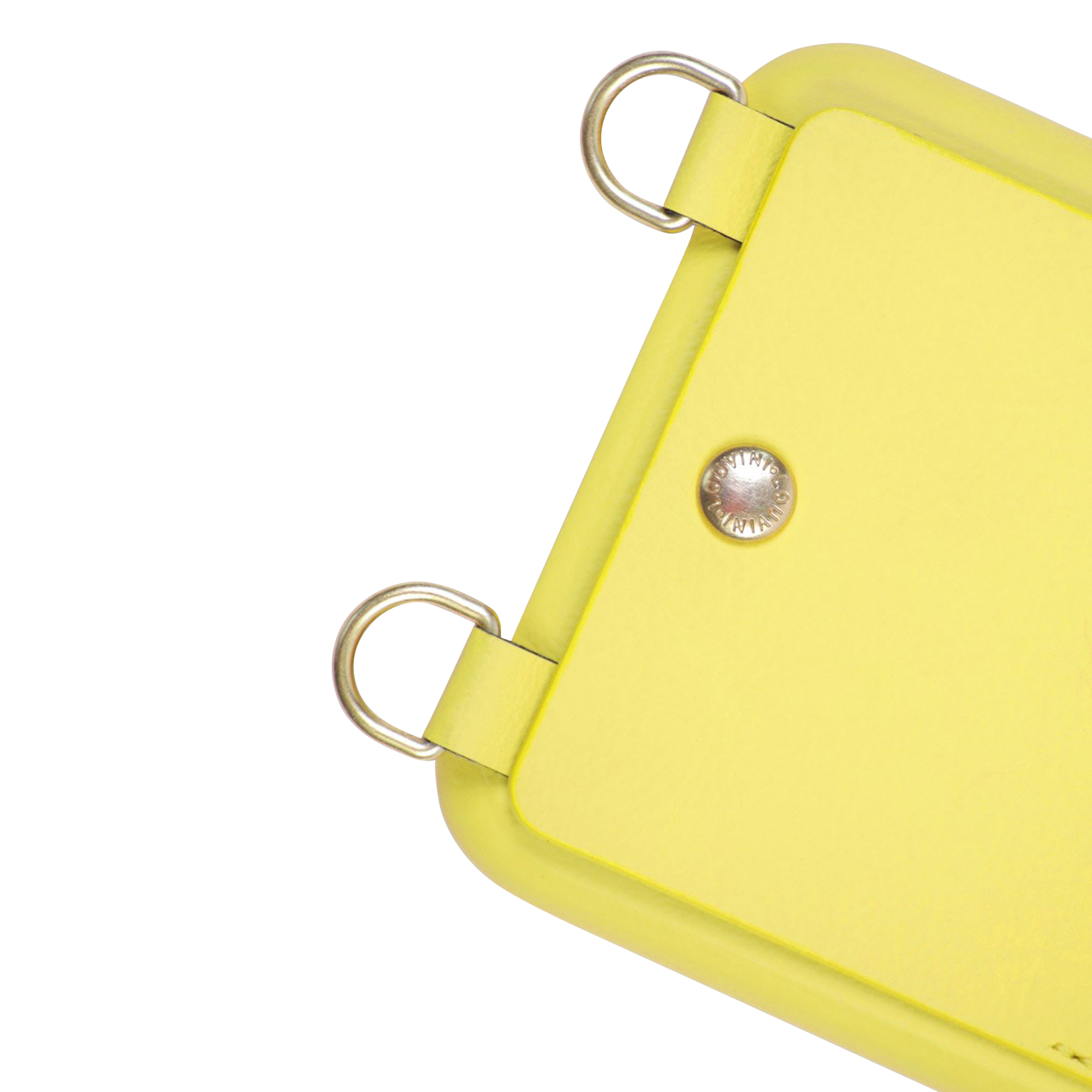 LOU - Etui pour iPhone avec pochette en cuir| Jaune